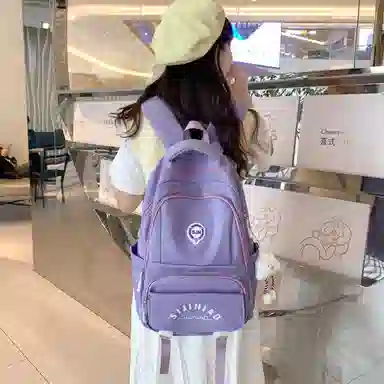 尊梵 多功能电脑背包大容量书包多口袋双肩包  尼龙 女款 多色