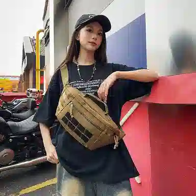 尊梵 时尚简约外出轻便 牛津布 腰包 常规 男女同款情侣款 多色