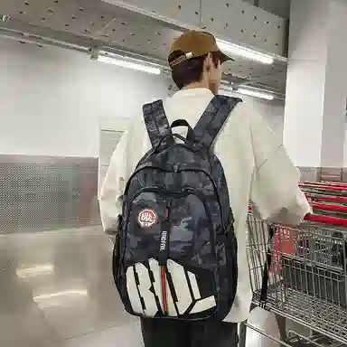 尊梵 大容量初中生结实耐用背包防水 尼龙 双肩包 男女同款情侣款 多色