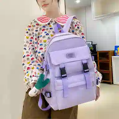 尊梵 双肩包 多功能校园小清新拉链开合   尼龙 女款 多色