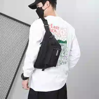 尊梵 潮流运动骑行百搭休闲 尼龙布 胸包 常规 男女同款情侣款 多色