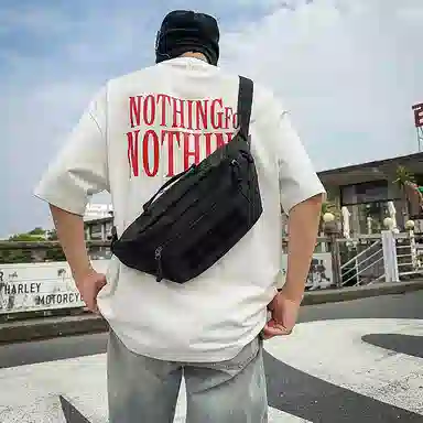 尊梵 时尚简约外出轻便 牛津布 腰包 常规 男女同款情侣款 多色