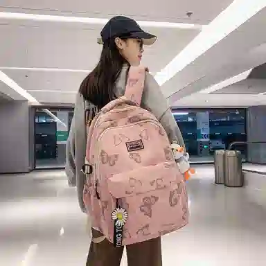 尊梵 多功能大容量多口袋拉链开合 双肩包 尼龙 女款 多色