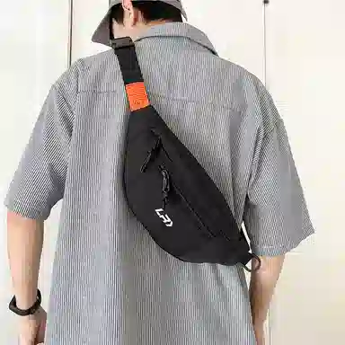 尊梵 日系小众设计百搭轻便 尼龙 胸包 男女同款情侣款 黑色/蓝色/白色