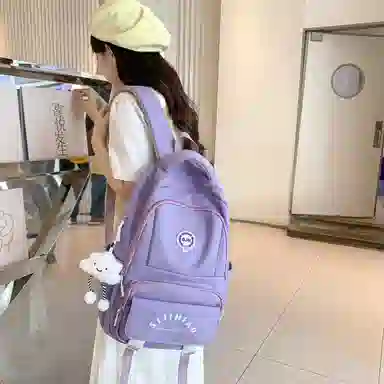 尊梵 多功能电脑背包大容量书包多口袋双肩包  尼龙 女款 多色