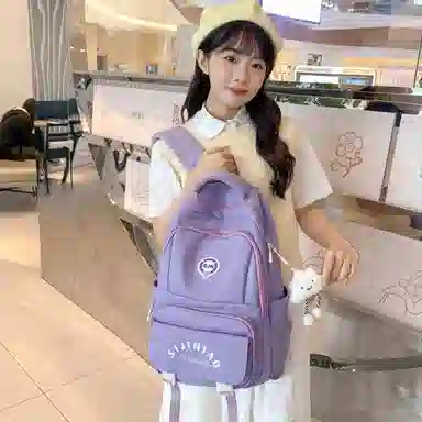 尊梵 多功能电脑背包大容量书包多口袋双肩包  尼龙 女款 多色