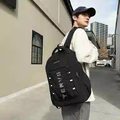 尊梵 高中大学生背包书包大容量通勤旅行登山电脑 尼龙 双肩包 男女同款情侣款 多色