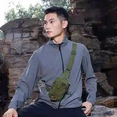 尊梵 迷彩徒步运动潮牌手机小斜挎包 尼龙 单肩胸包 男女同款情侣款 多色