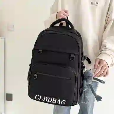 尊梵 日系休闲简约中性风时尚日常上课通勤百搭 尼龙 双肩包 白色/灰色/黑色/绿色