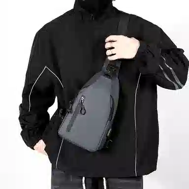 尊梵 韩版时尚简约 尼龙布 胸包 男款 多色