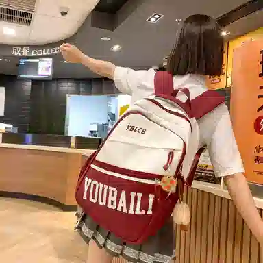 尊梵 简约大容量 尼龙 双肩包