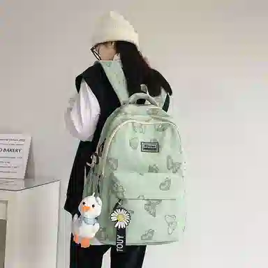 尊梵 多功能大容量多口袋拉链开合 双肩包 尼龙 女款 多色