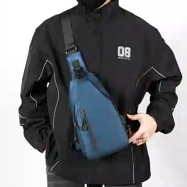 尊梵 韩版时尚简约 尼龙布 胸包 男款 多色