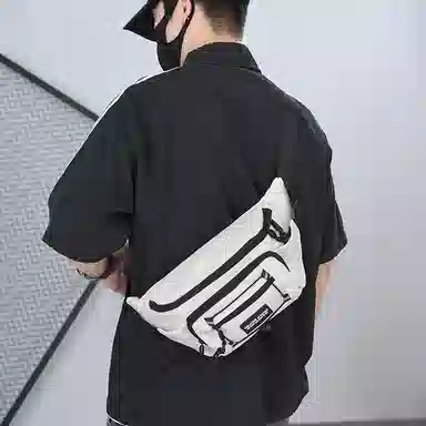 尊梵 潮牌运动款日系时尚休闲小挎包 尼龙布 胸包 常规 男女同款情侣款 多色