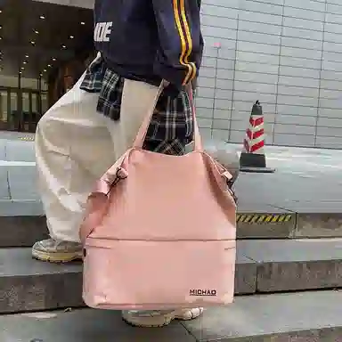 尊梵 轻便旅行包大容量健身包空间时尚收纳运动出差简约 尼龙 斜挎包 男女同款情侣款 多色