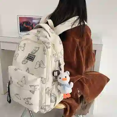 尊梵 多功能大容量多口袋拉链开合 双肩包 尼龙 女款 多色