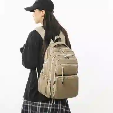 尊梵 大容量通勤电脑多隔层轻便 尼龙 双肩包 常规 男女同款情侣款 多色