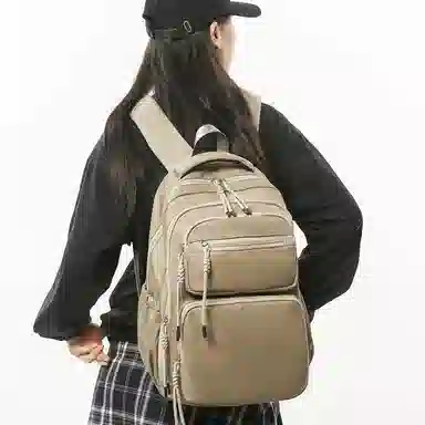 尊梵 大容量通勤电脑多隔层轻便 尼龙 双肩包 常规 男女同款情侣款 多色