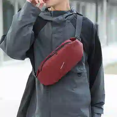 尊梵 简约多功能 尼龙布 腰包 男女同款情侣款 多色