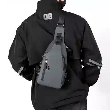 尊梵 韩版时尚简约 尼龙布 胸包 男款 多色