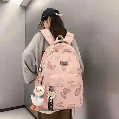 尊梵 多功能大容量多口袋拉链开合 双肩包 尼龙 女款 多色