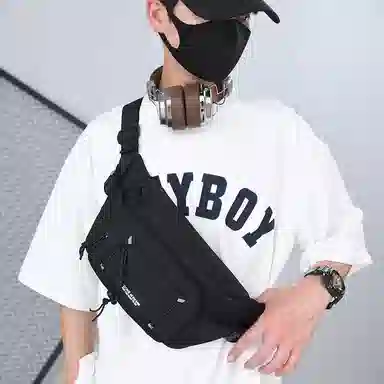 尊梵 潮牌运动款日系时尚休闲小挎包 尼龙布 胸包 常规 男女同款情侣款 多色