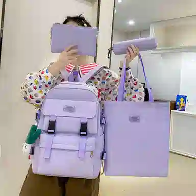 尊梵 双肩包 多功能校园小清新拉链开合   尼龙 女款 多色