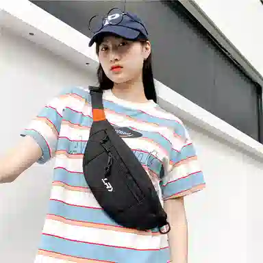 尊梵 日系小众设计百搭轻便 尼龙 胸包 男女同款情侣款 黑色/蓝色/白色