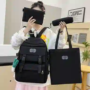 尊梵 双肩包 多功能校园小清新拉链开合   尼龙 女款 多色