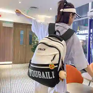 尊梵 简约大容量 尼龙 双肩包