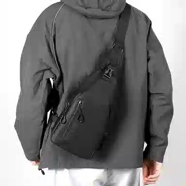 尊梵 韩版时尚简约 尼龙布 胸包 男款 多色