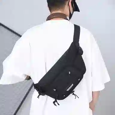 尊梵 潮牌运动款日系时尚休闲小挎包 尼龙布 胸包 常规 男女同款情侣款 多色