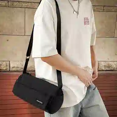 尊梵 运动出差训练包旅游行李 尼龙 圆筒单肩斜挎包 男女同款情侣款 多色