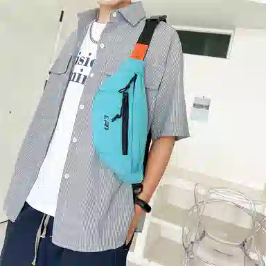 尊梵 日系小众设计百搭轻便 尼龙 胸包 男女同款情侣款 黑色/蓝色/白色