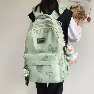 尊梵 多功能大容量多口袋拉链开合 双肩包 尼龙 女款 多色