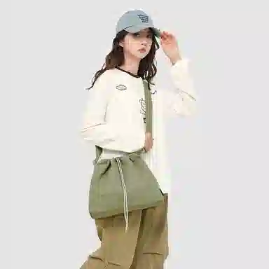 尊梵 时尚通勤韩版轻便纯色 尼龙 斜挎单肩包 常规 男女同款情侣款 多色