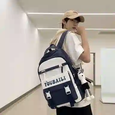 尊梵 休闲大容量时尚背包 尼龙 双肩包