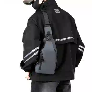 尊梵 韩版时尚简约 尼龙布 胸包 男款 多色