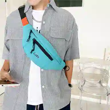 尊梵 日系小众设计百搭轻便 尼龙 胸包 男女同款情侣款 黑色/蓝色/白色