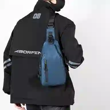 尊梵 韩版时尚简约 尼龙布 胸包 男款 多色