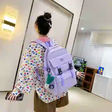 尊梵 双肩包 多功能校园小清新拉链开合   尼龙 女款 多色