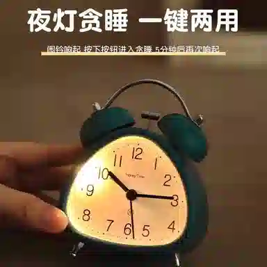 凯琴 闹钟学生专用起床神器闹表懒人桌面时钟学生儿童床头钟 扫秒机芯 男女同款