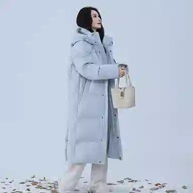 雅鹿 东北极寒长款加厚保暖羽绒服 男女同款