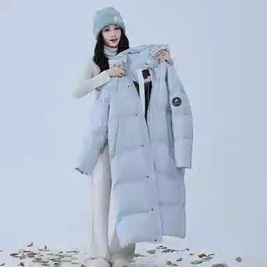 雅鹿 东北极寒长款加厚保暖羽绒服 男女同款