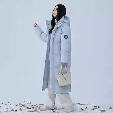 雅鹿 东北极寒长款加厚保暖羽绒服 男女同款