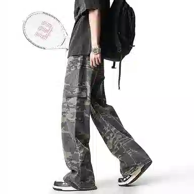 EVBD Cargo Jeans Green Camo