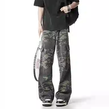 EVBD Cargo Jeans Green Camo