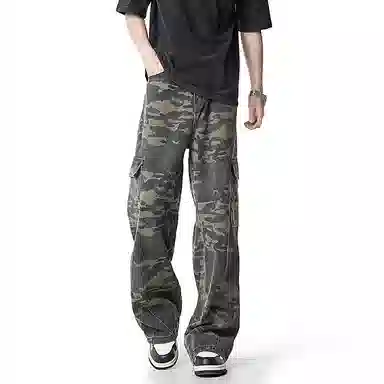 EVBD Cargo Jeans Green Camo