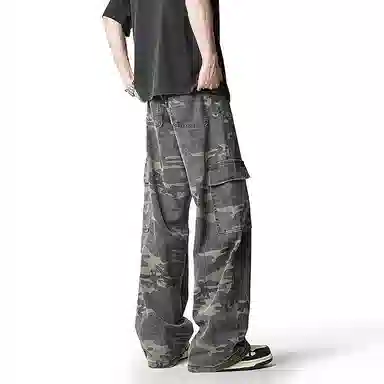 EVBD Cargo Jeans Green Camo