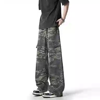 EVBD Cargo Jeans Green Camo